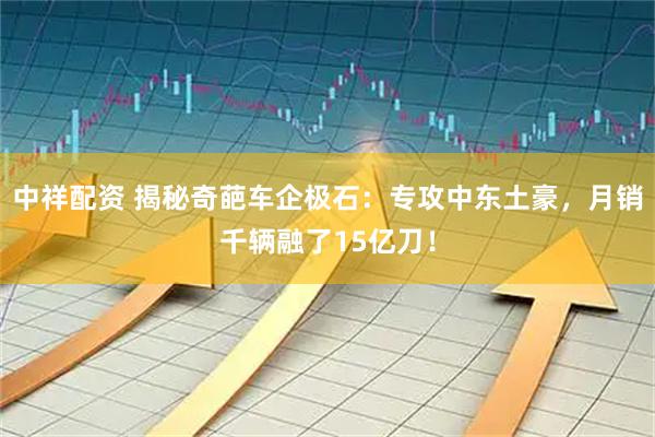 中祥配资 揭秘奇葩车企极石：专攻中东土豪，月销千辆融了15亿刀！